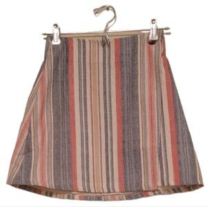Multi-Coloured Anthropologie Porridge Women's Striped Wrapped Mini Skirt